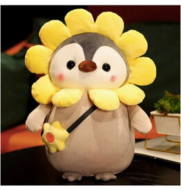 Cute Dress Up Penguin Plush - Sunflower