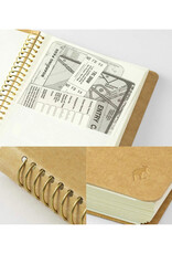 A5 Slim Paper Pocket Spiral Ring Notebook