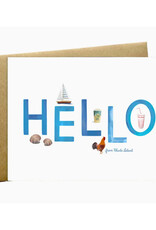 Hello from Rhode Island Icons Greeting Card