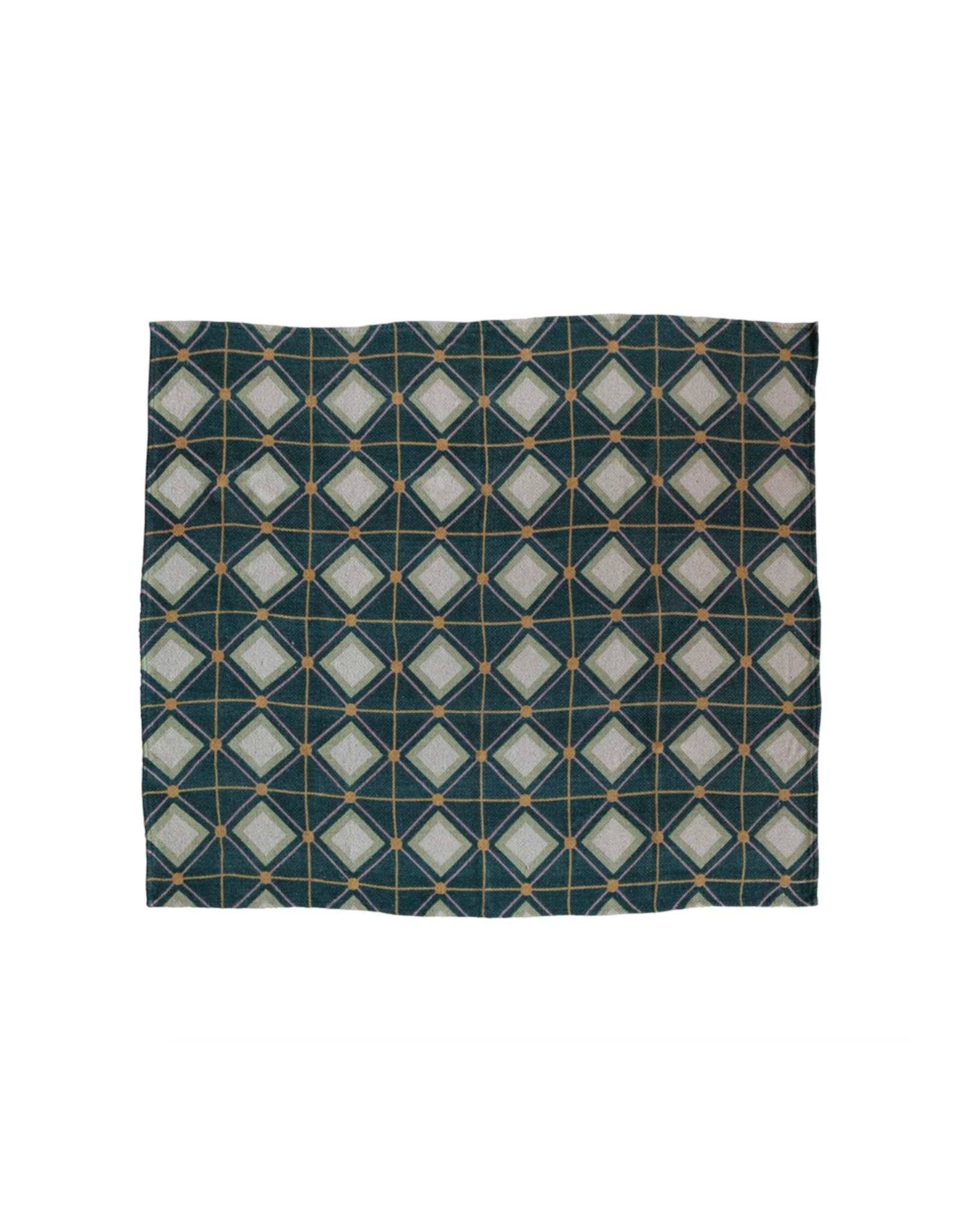 Recycled Cotton Blend Diamond Throw