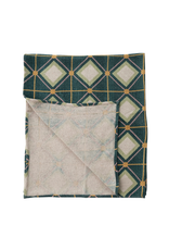 Recycled Cotton Blend Diamond Throw