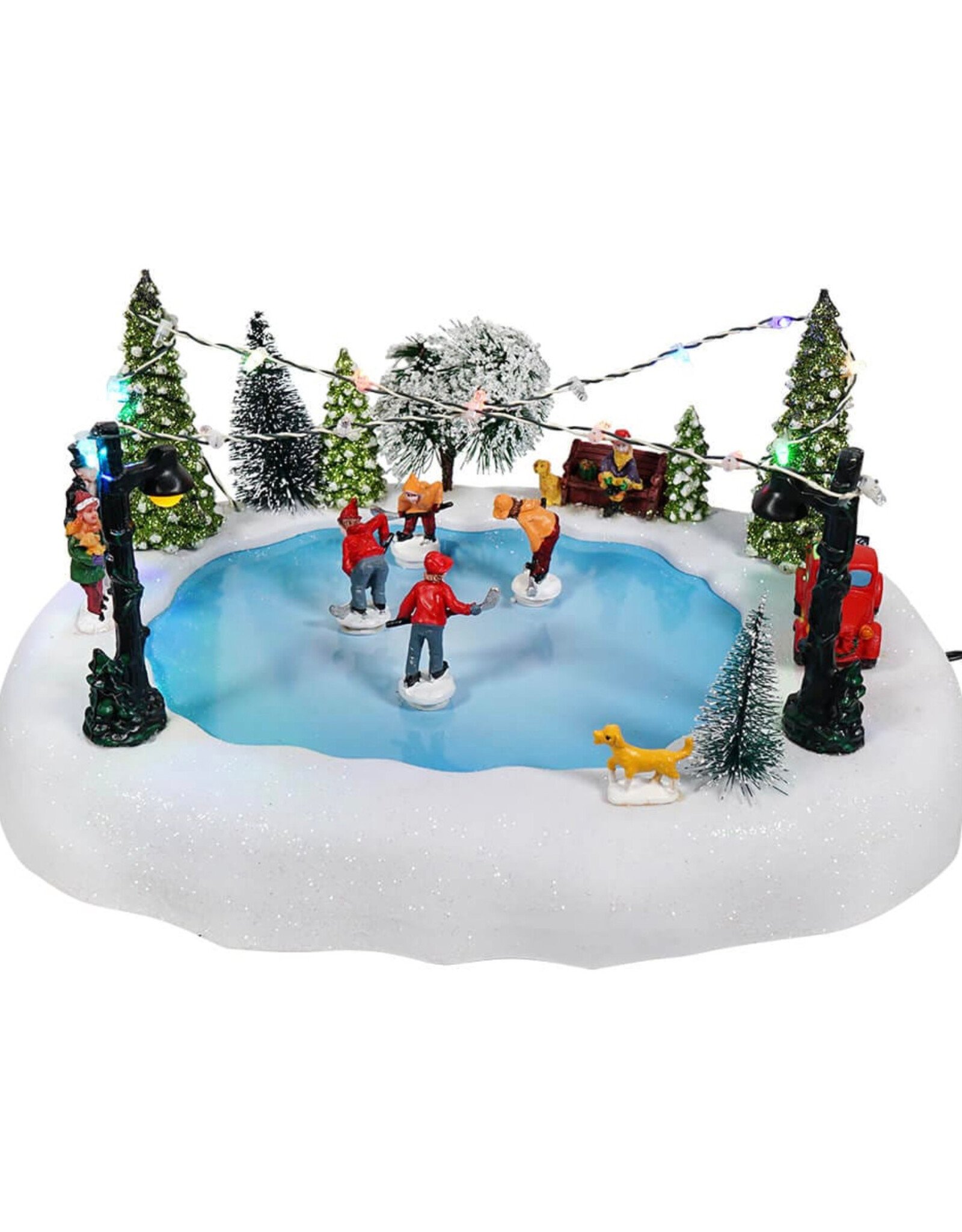 Light Up Animated Skating Scene