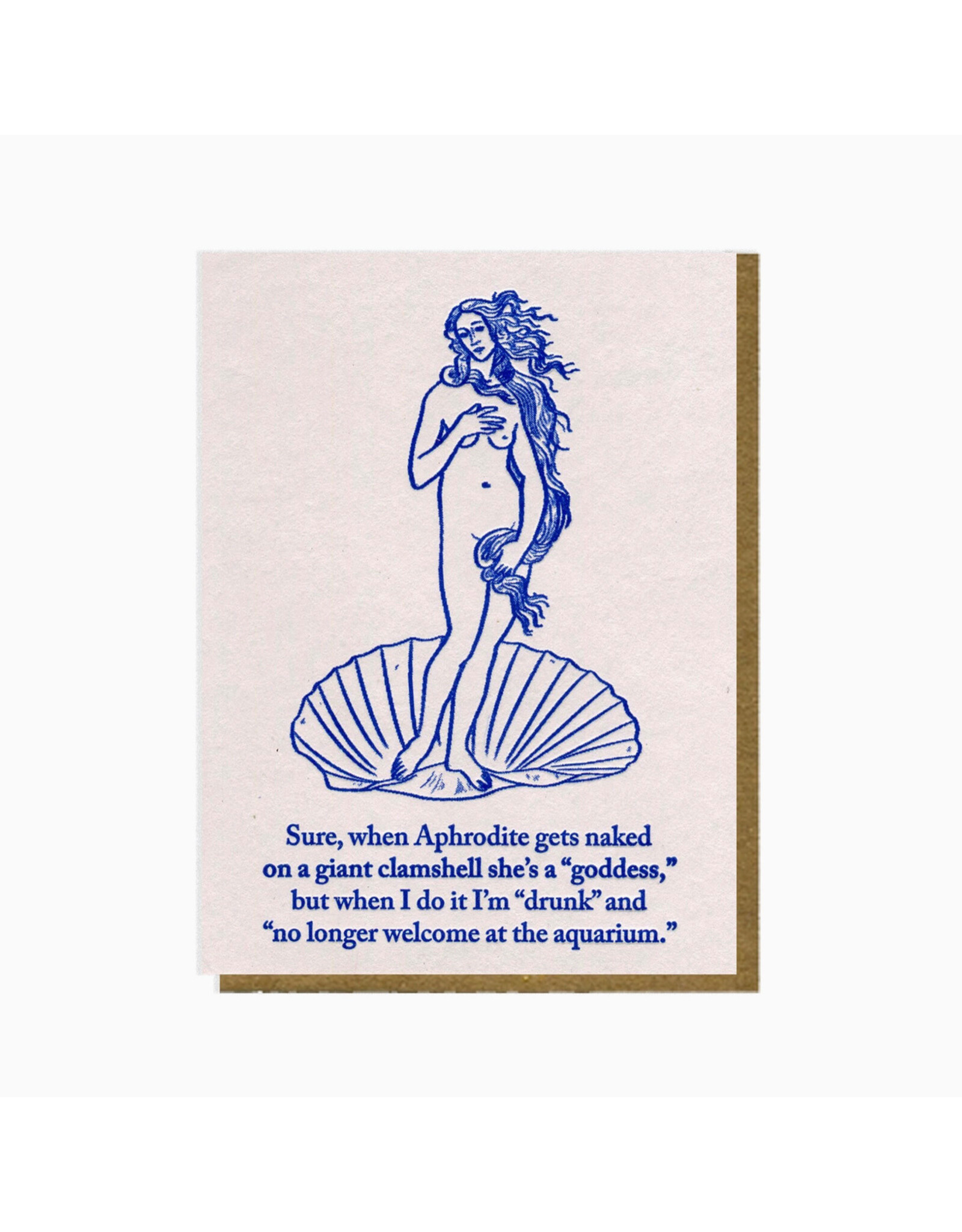 Aphrodite Drunk Greeting Card