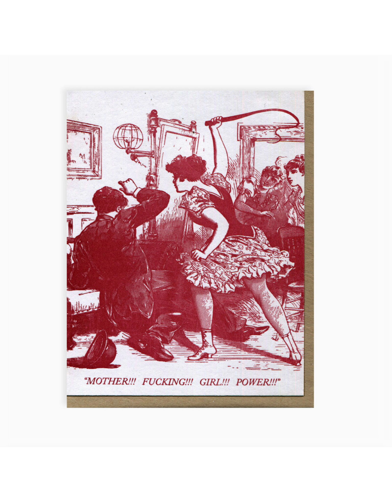 Mother! Fucking! Girl! Power! Greeting Card