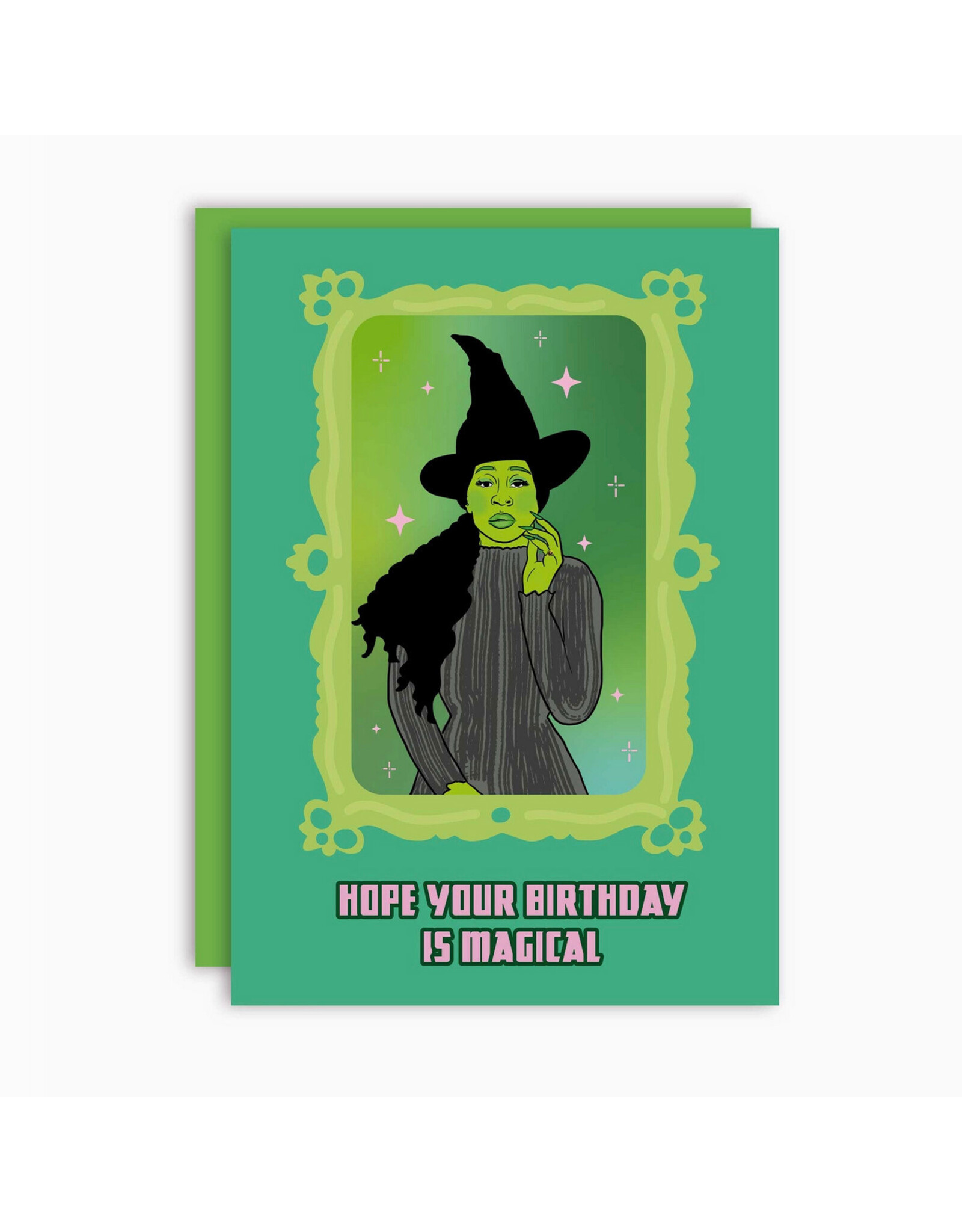 Magical Birthday Elphaba Greeting Card