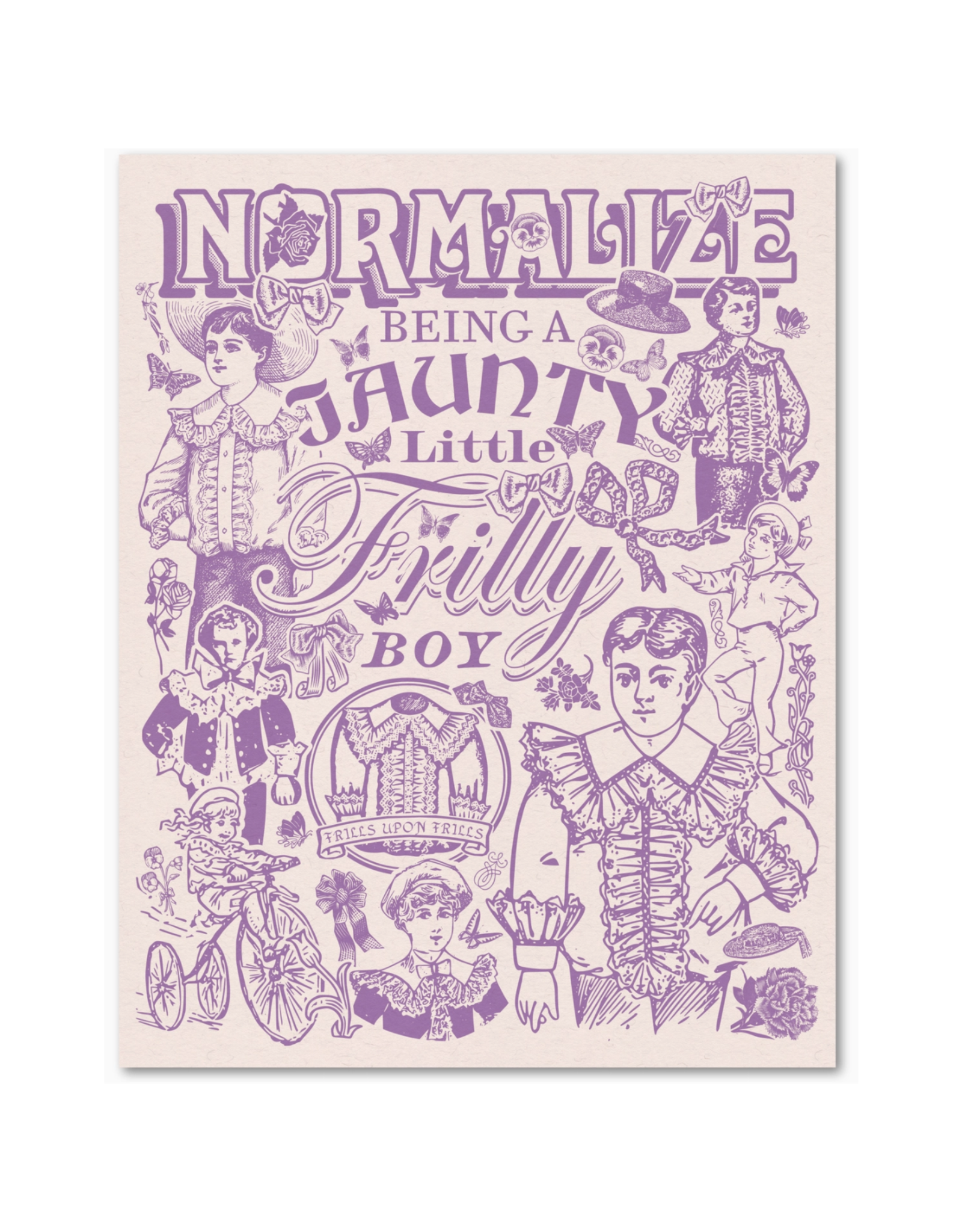 Frilly Boy Print - 11 x 14"