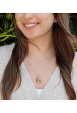 Mixed Metal Double Koi Necklace