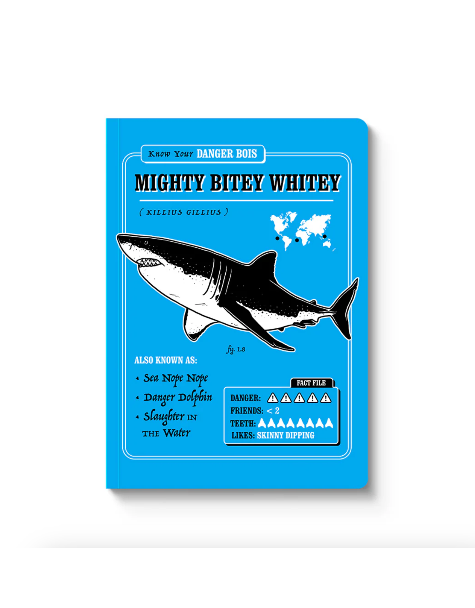 Mighty Bitey Whitey (Shark) Notebook
