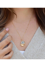 Mixed Metal Sardine Can Necklace