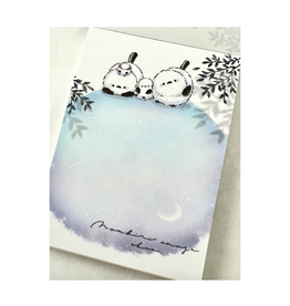 Snow Birds Moon Mini Notepad