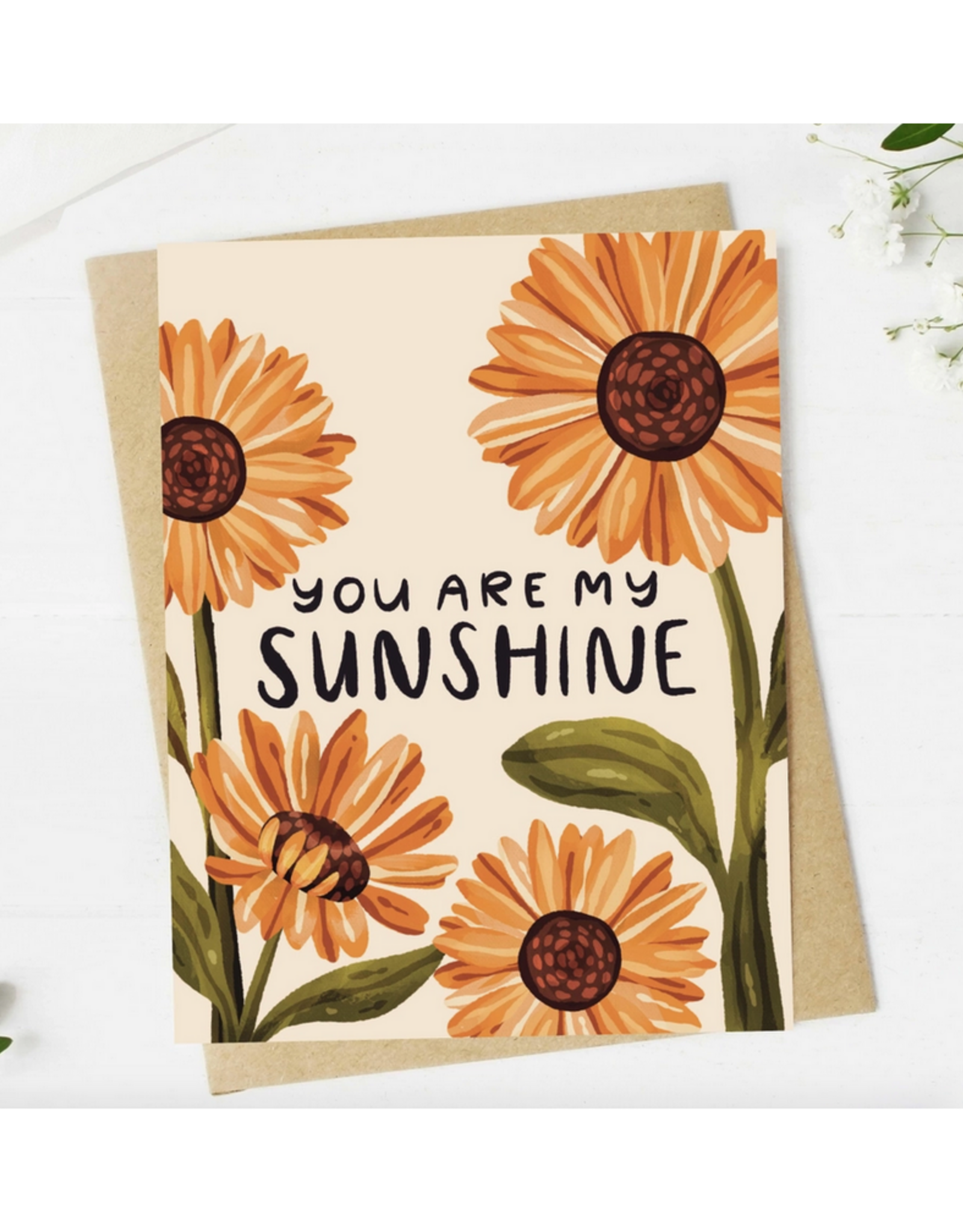 You Are My Sunshine Flowers Greeting Card