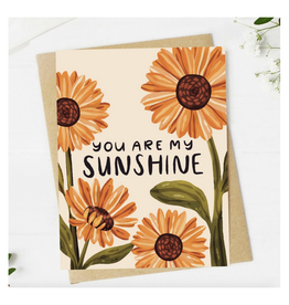 You Are My Sunshine Flowers Greeting Card