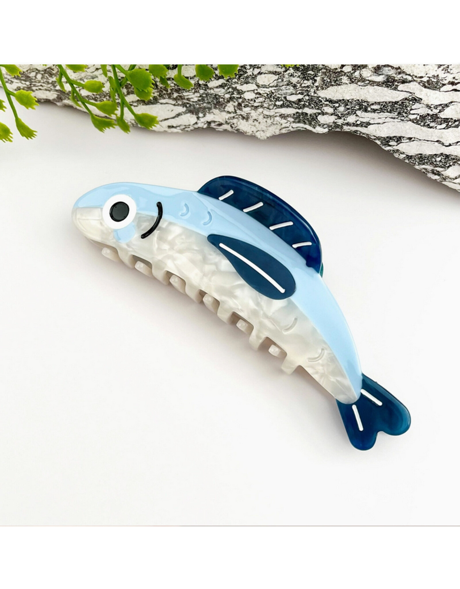 Light Blue Sardine Claw Clip