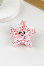 Mini Pink Starfish Claw Clip