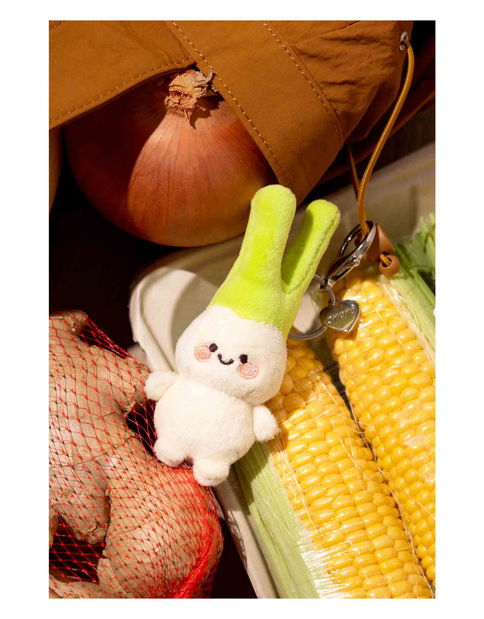 Pip Green Onion Keychain Charm