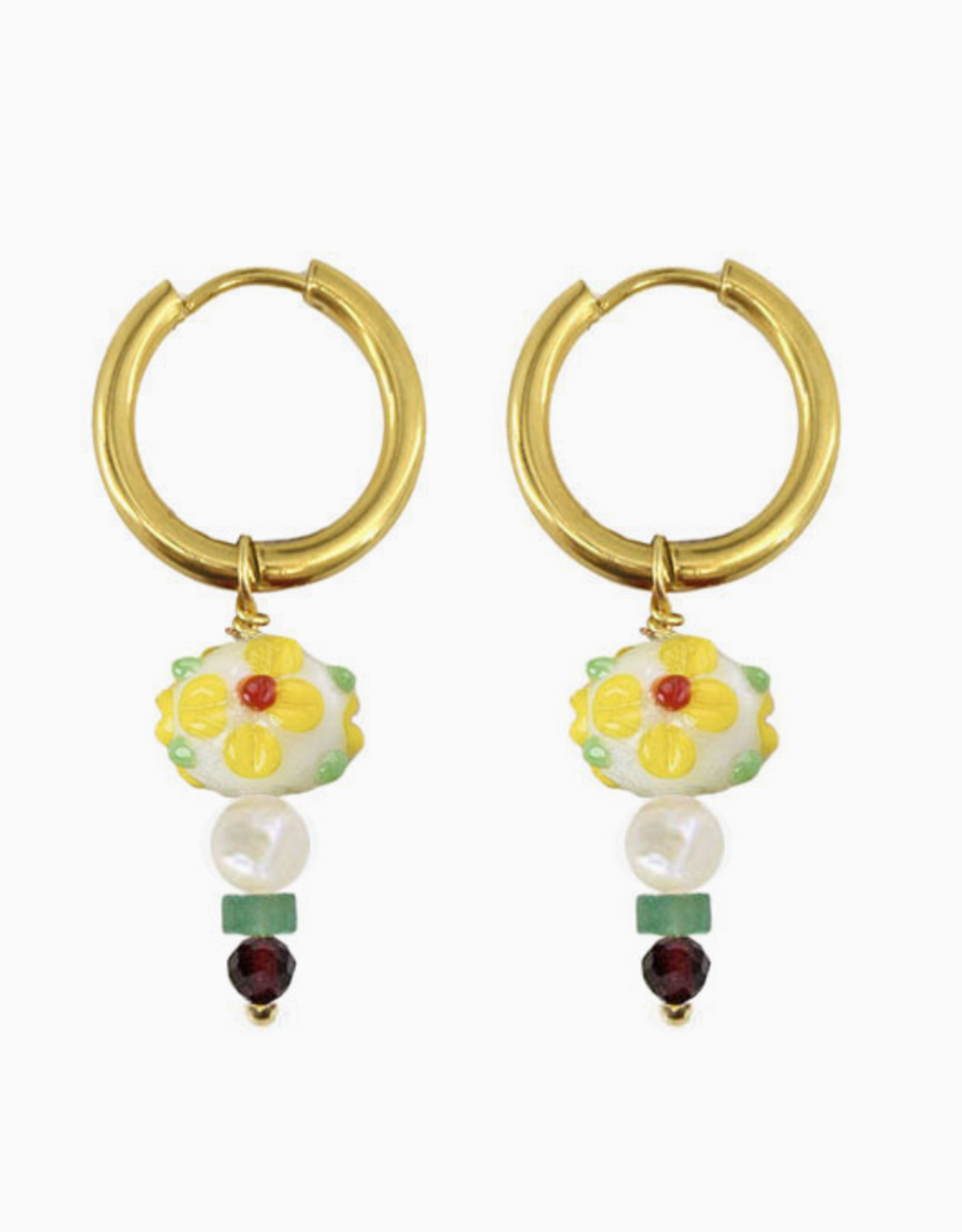 Garden Party Hoop Earrings