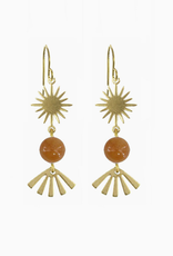 Sunny Fans Aventurine Earrings