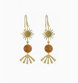 Sunny Fans Aventurine Earrings