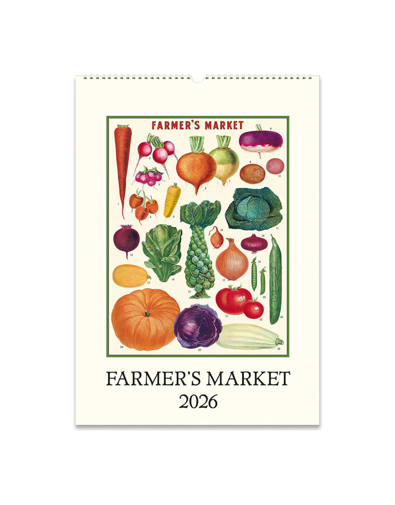 2026 Wall Calendar : Farmer's Market