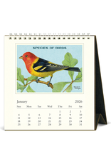 2026 Desk Calendar: Vintage Birds