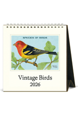 2026 Desk Calendar: Vintage Birds