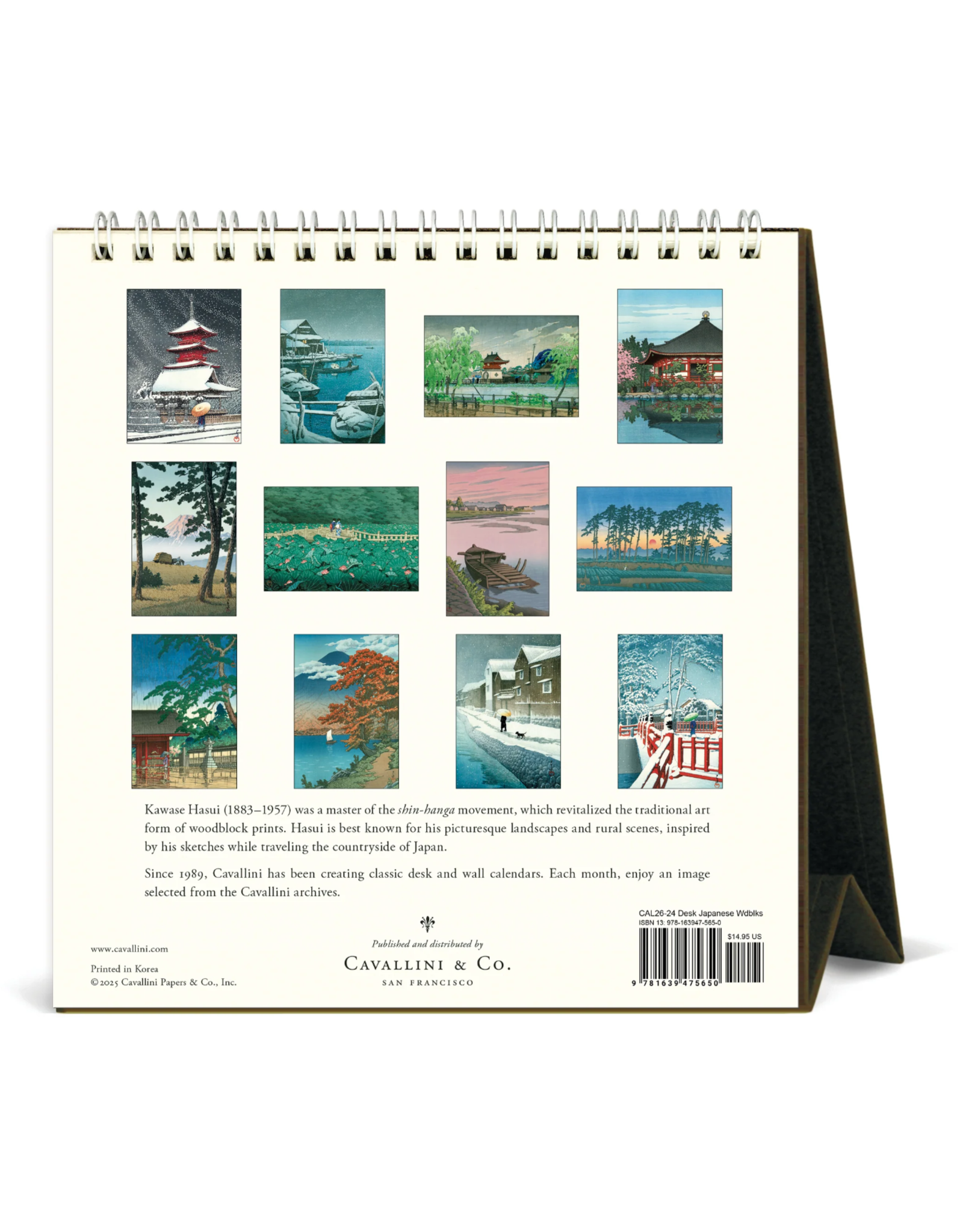 2026 Desk Calendar: Japanese Woodblock