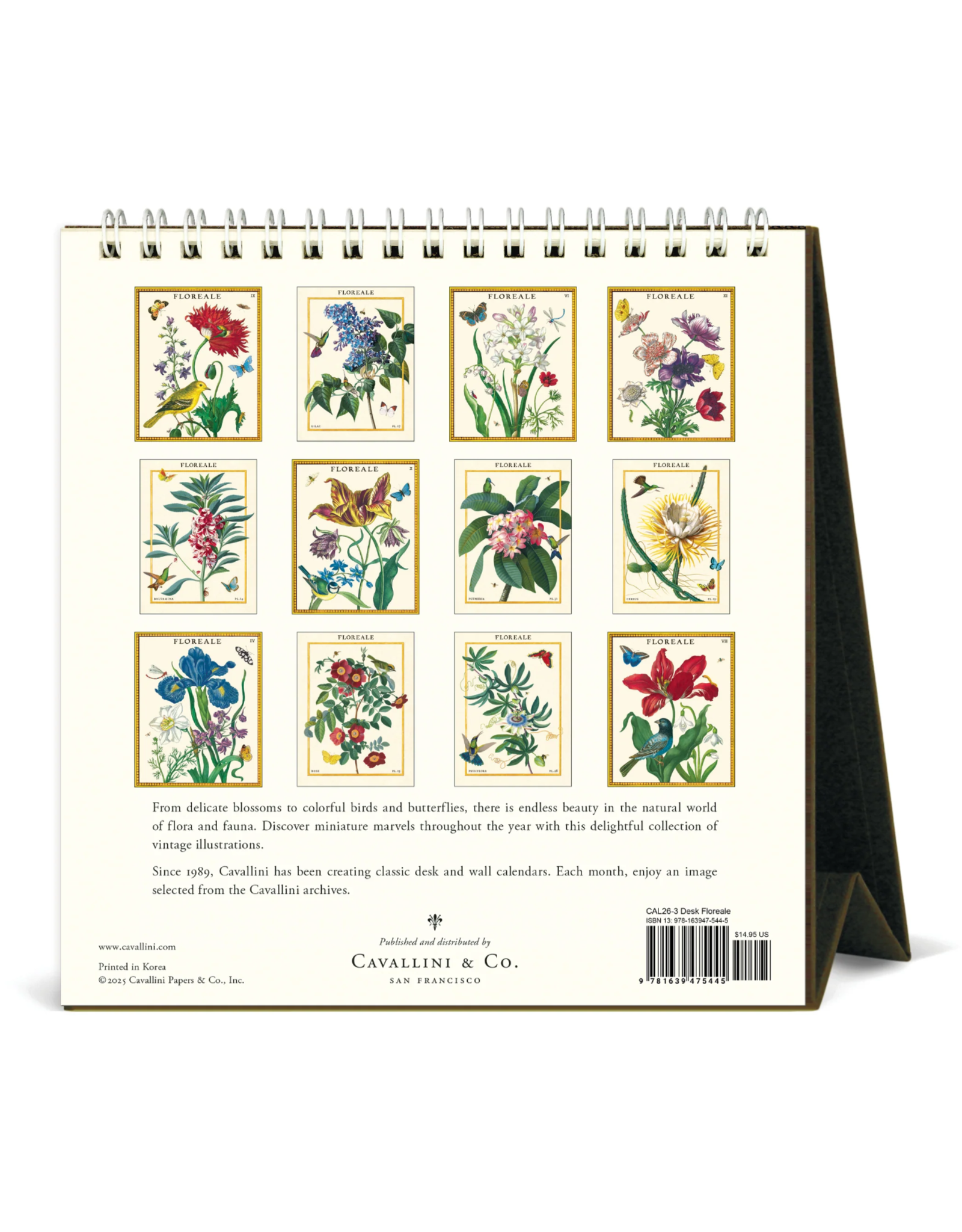 2026 Desk Calendar: Floreale