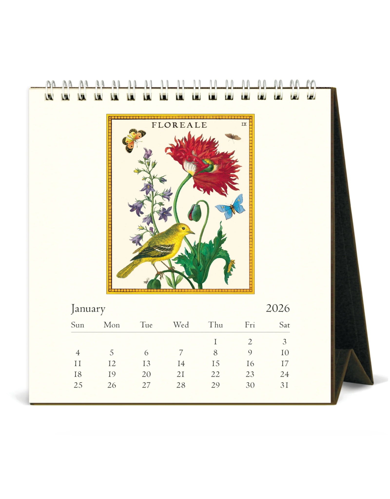 2026 Desk Calendar: Floreale