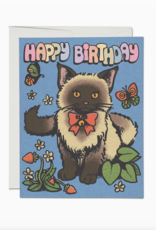 Siamese Cat Happy Birthday Greeting Card