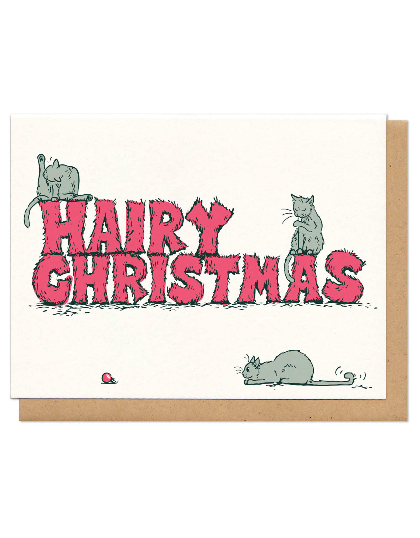 Hairy Christmas Greeting Card