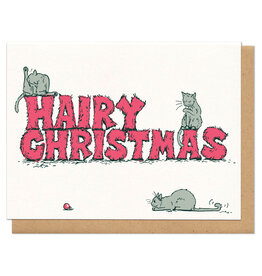 Hairy Christmas Greeting Card