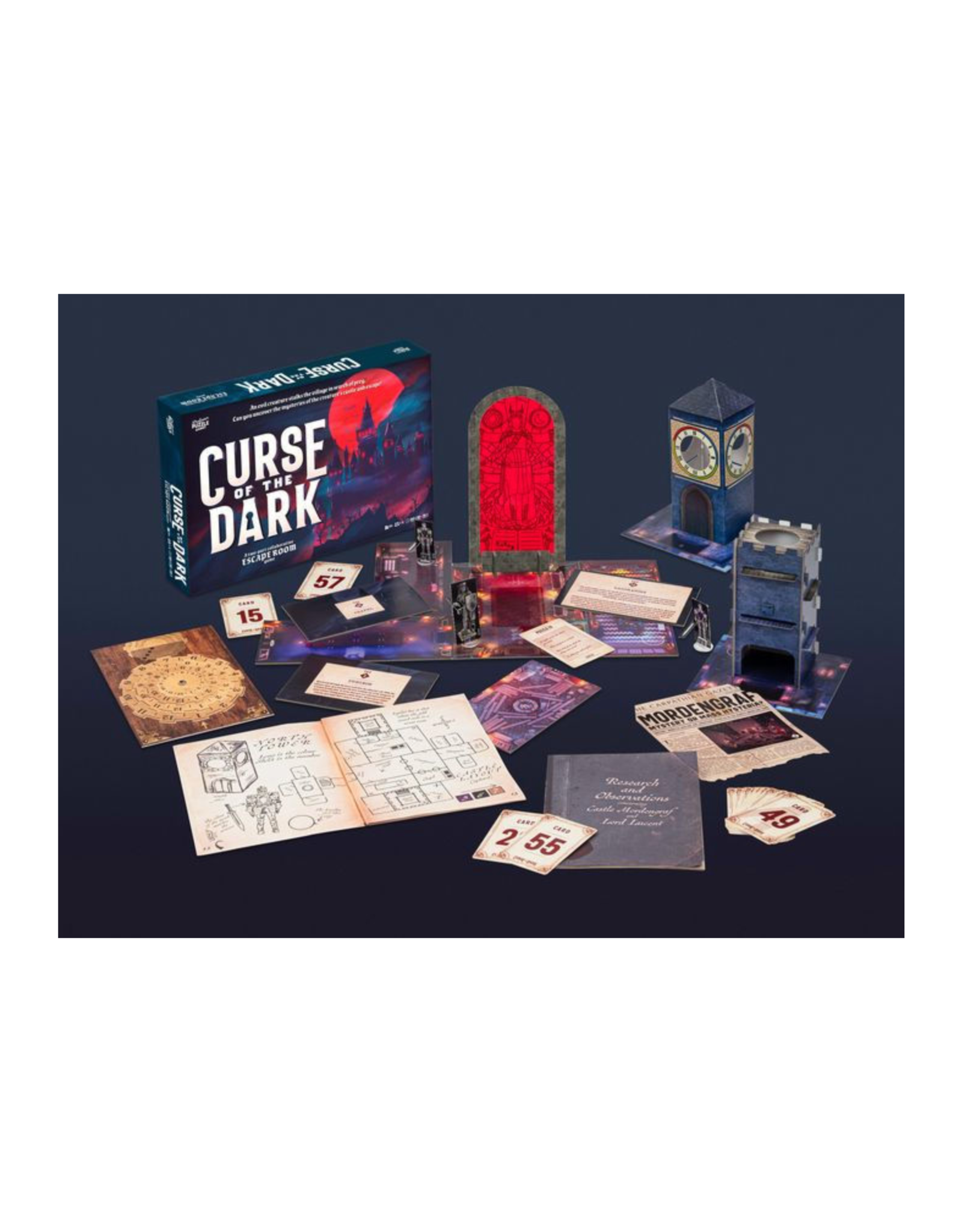 professor puzzle Curse of the Dark Escape Room