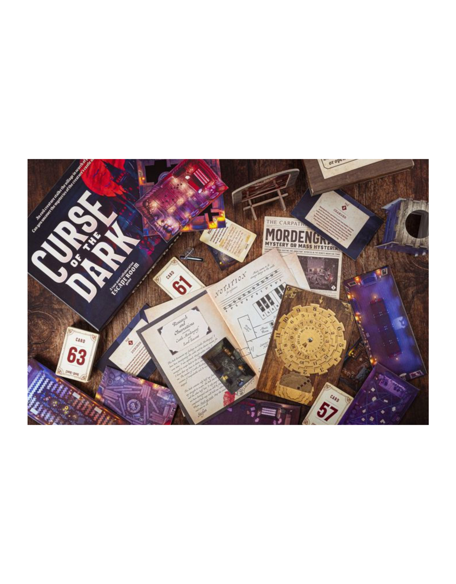 professor puzzle Curse of the Dark Escape Room