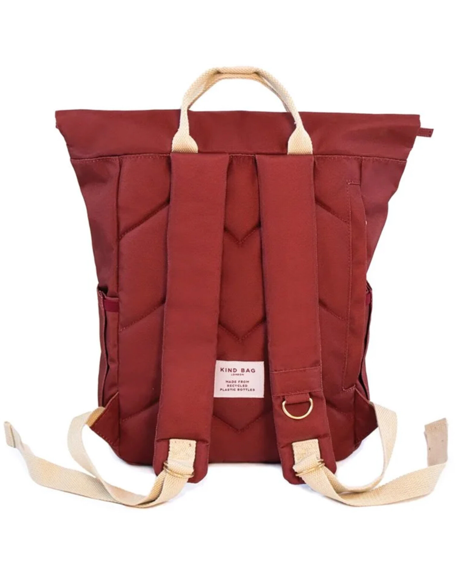 Recycled Plastic Backpack - Medium Burgundy