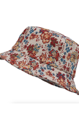 Jacquard Bucket Hat - Beige Floral Tapestry