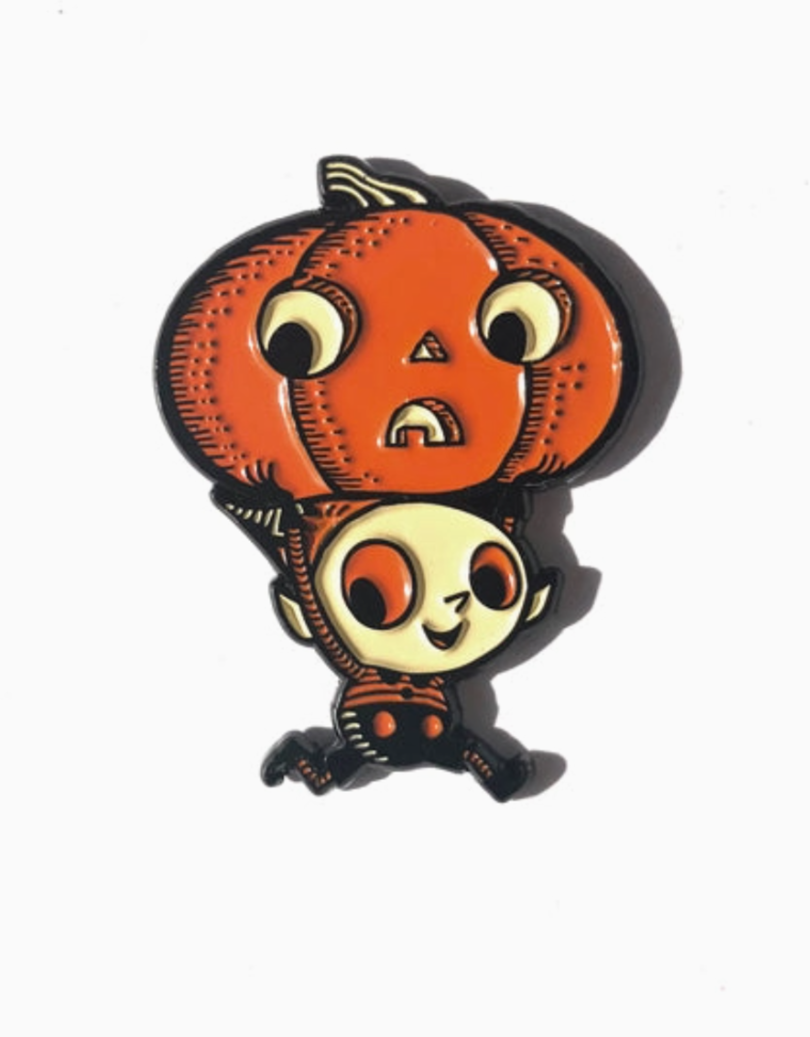 The Fantasmical World of Rhode Montijo Tricky Trickies Pumpkin Enamel Pin