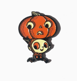 Tricky Trickies Pumpkin Enamel Pin