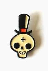 Gentleman Skull Enamel Pin