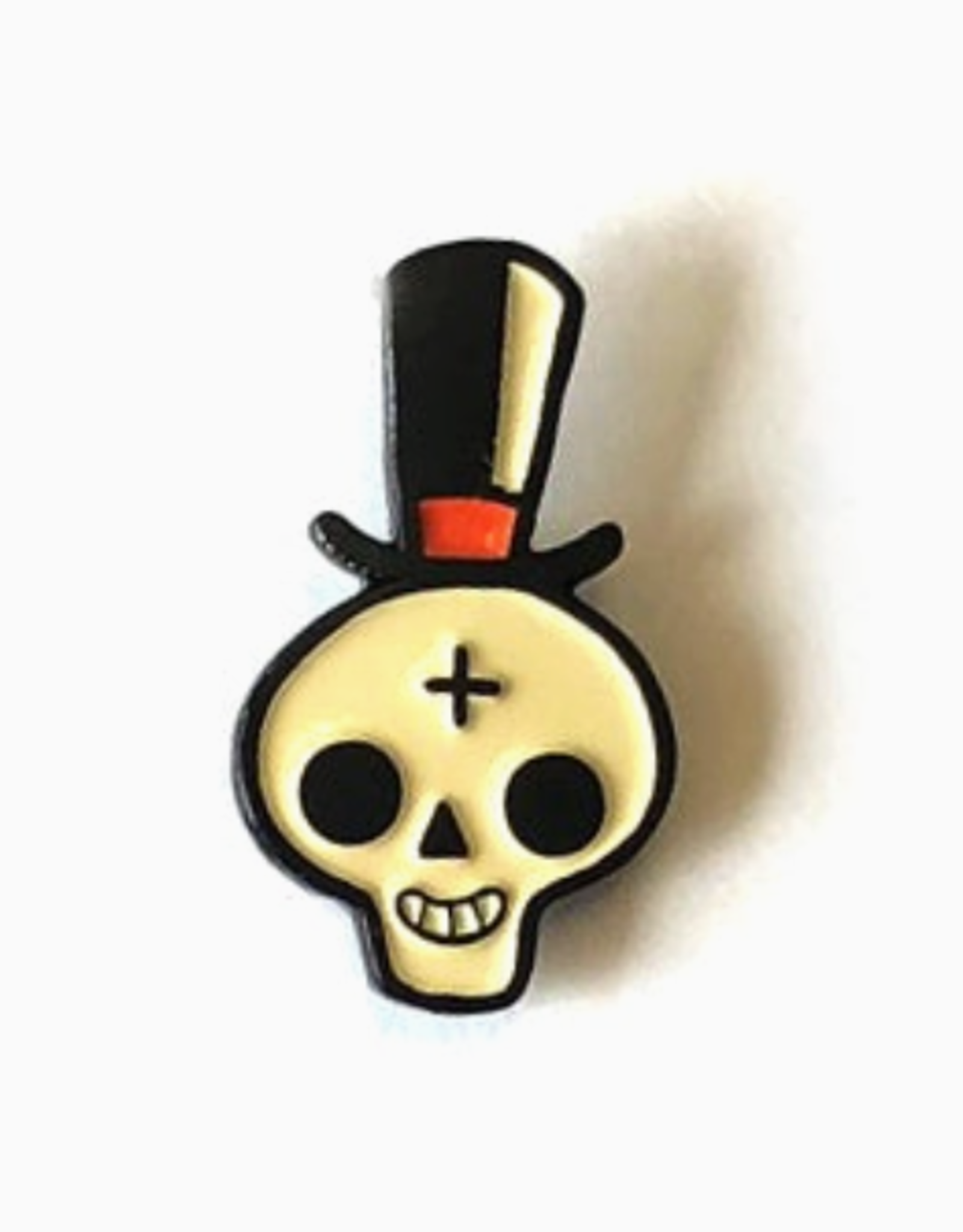 Gentleman Skull Enamel Pin