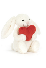 Bashful Red Love Heart Bunny - Medium