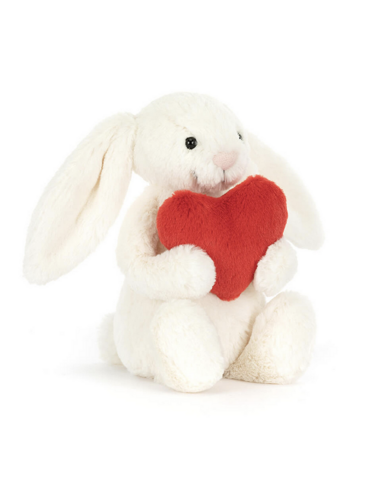 Bashful Red Love Heart Bunny - Medium