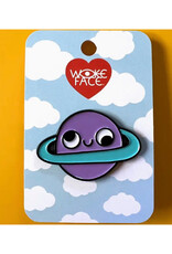 Silly Saturn Enamel Pin