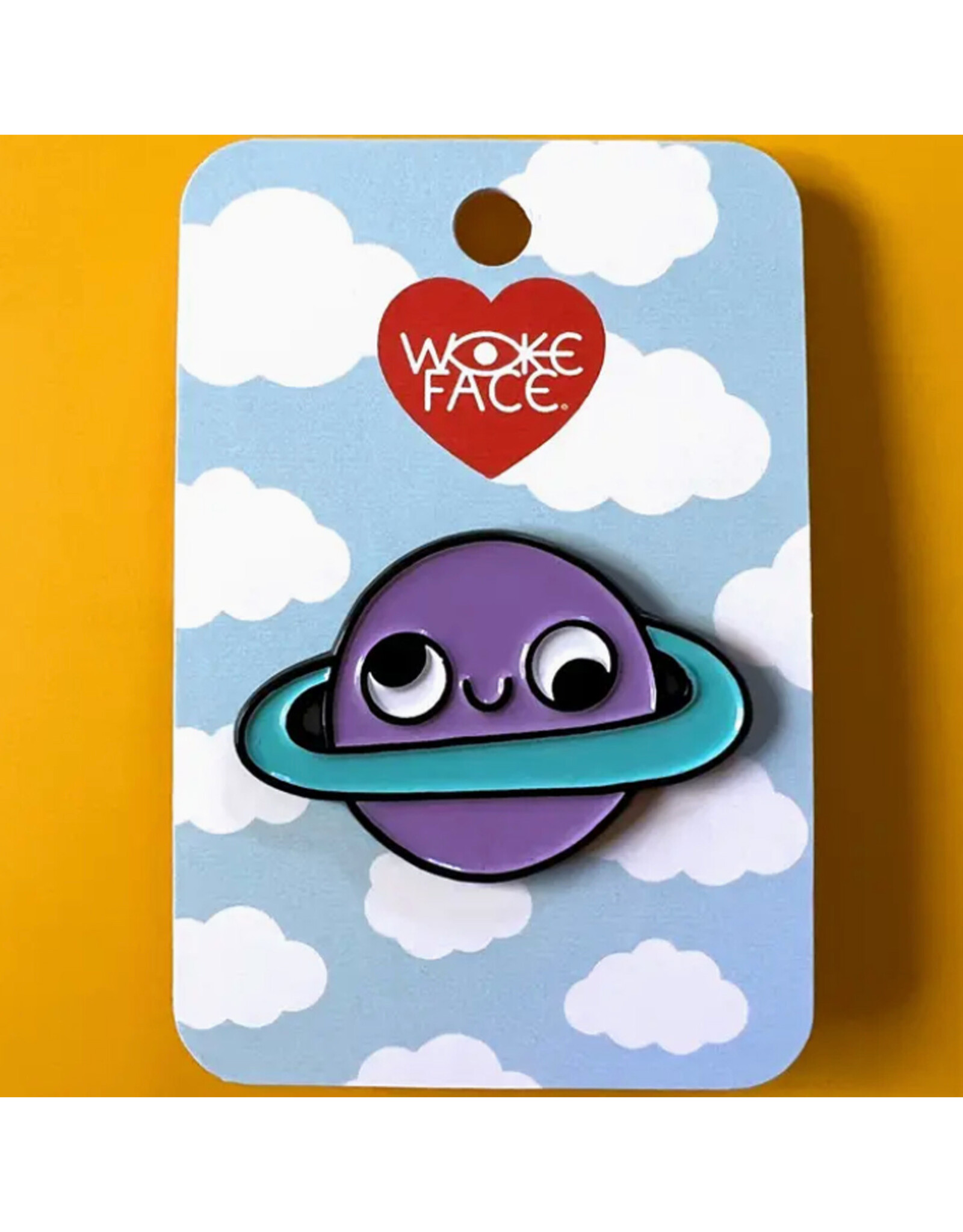 Silly Saturn Enamel Pin