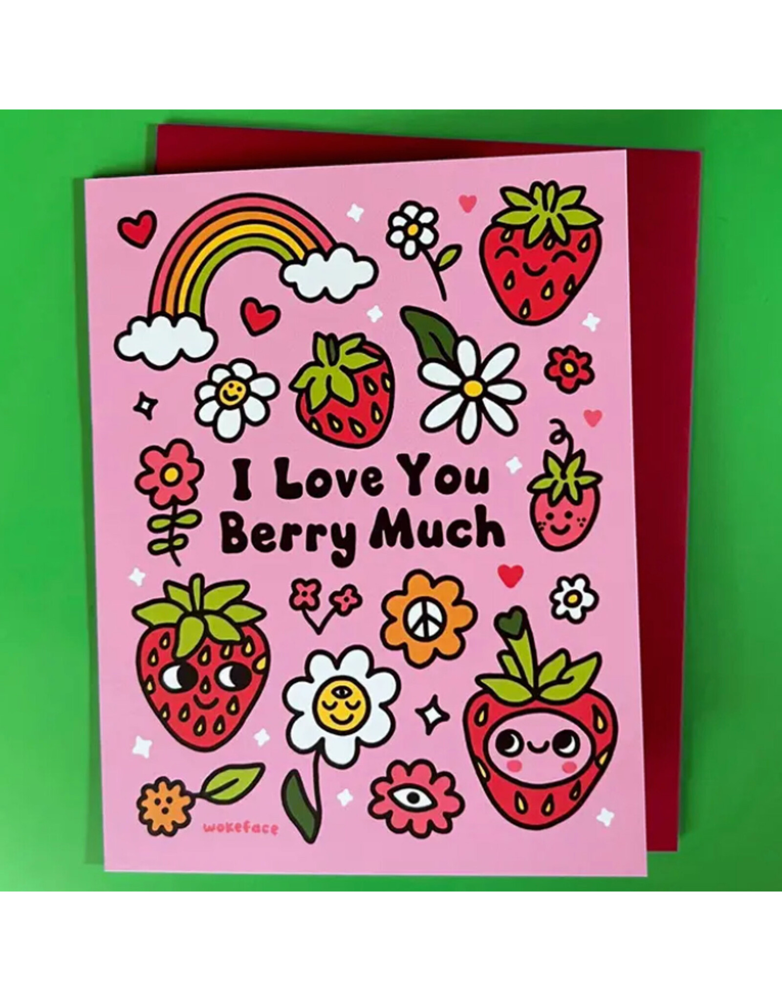 I Love You Berry Much Greeting Card