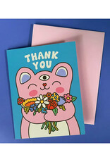 Third Eye Bear Thank You Greeting Card