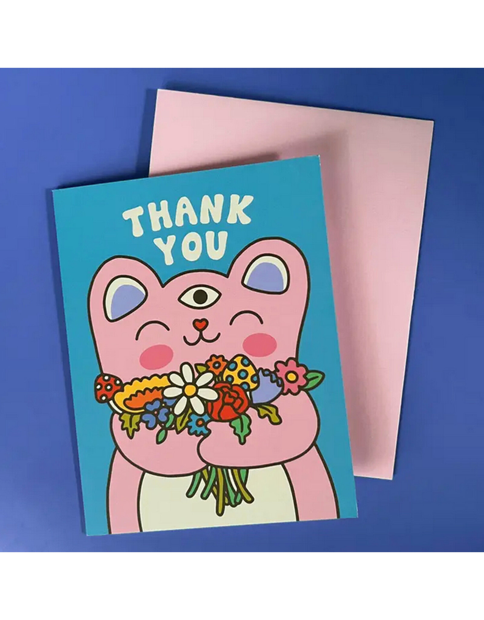 Third Eye Bear Thank You Greeting Card