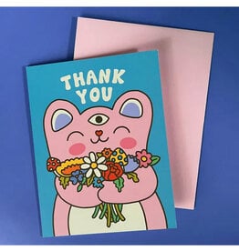 Third Eye Bear Thank You Greeting Card