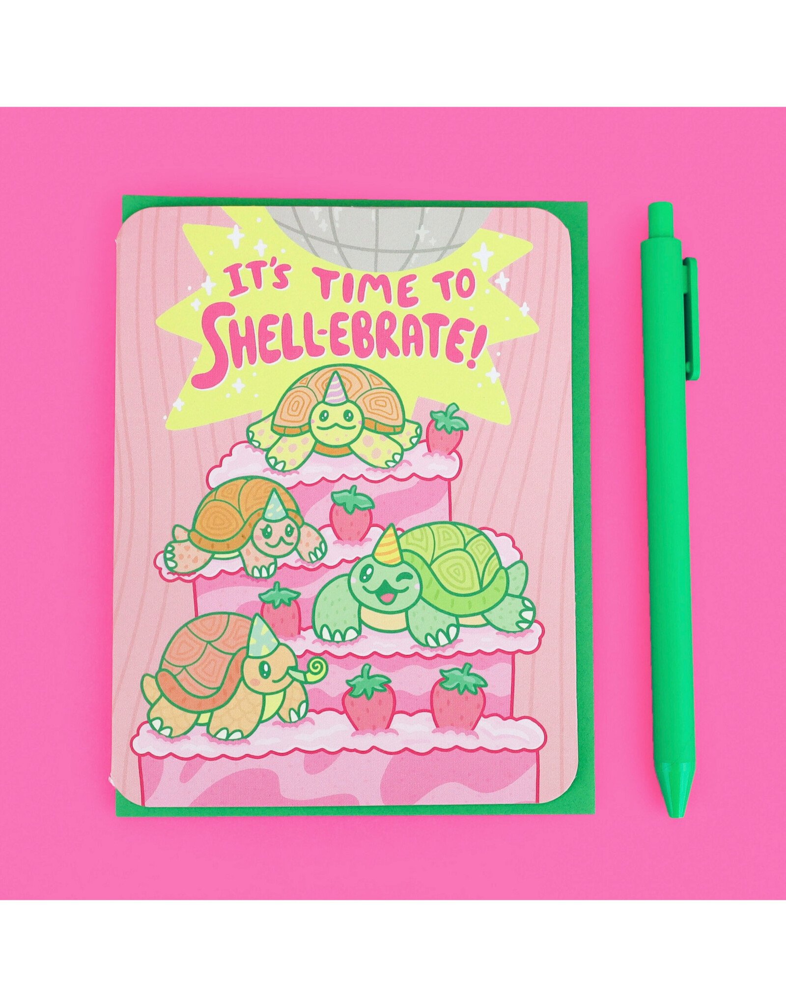 It's Time to Shell-ebrate (Turtles) Greeting Card