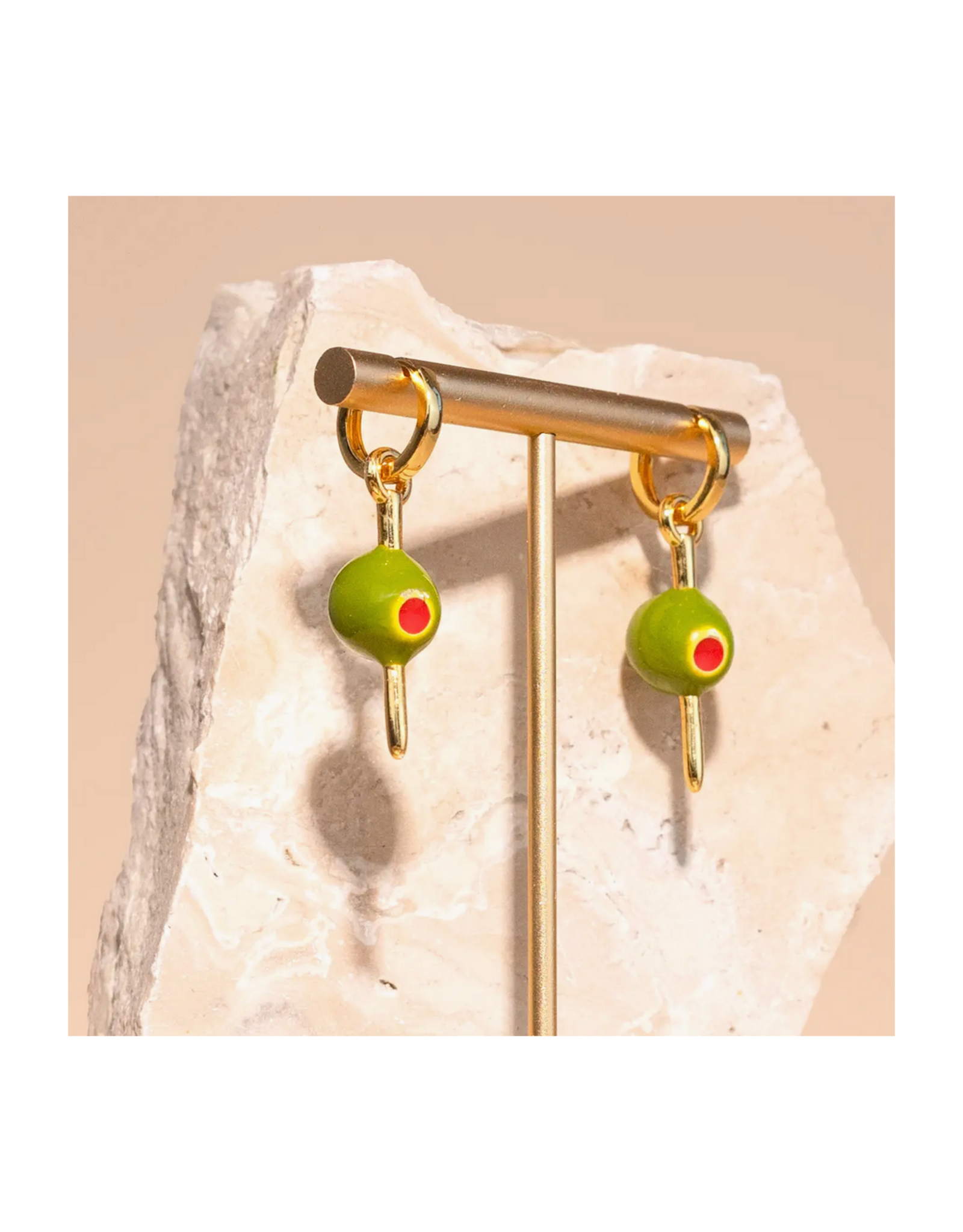 Martini Olive Earrings
