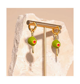 Martini Olive Earrings